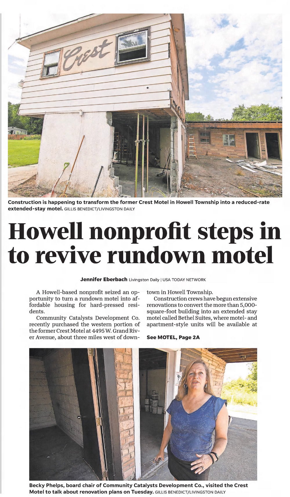 Crest Motel (Bethel Suites) - Aug 2022 Article On Renovation
